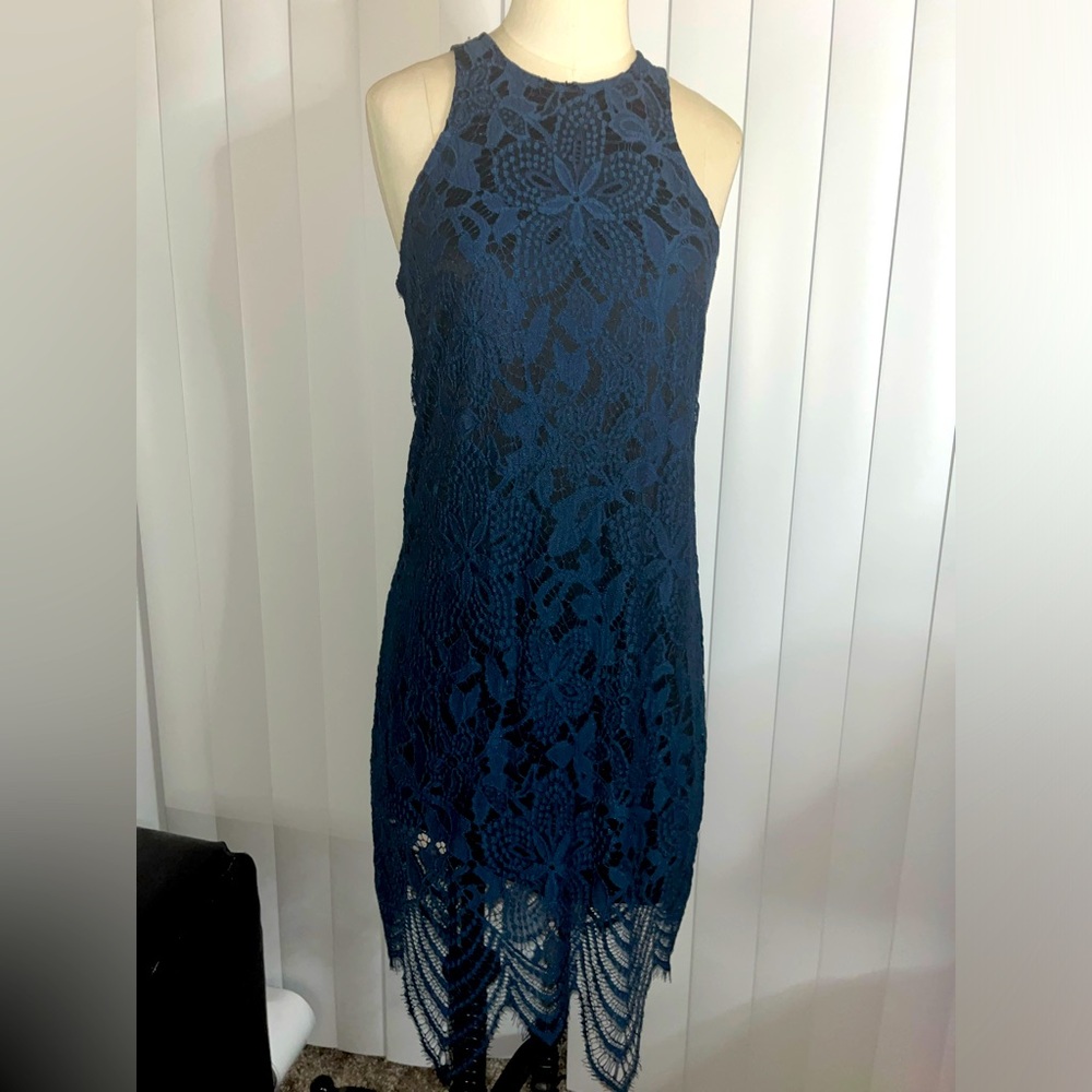 Lace halter dress